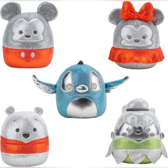 Disney's 100th anniversary Mickey, Minnie, Tinker Bell, Winnie the Pooh & Stitch - Picture 2 of 3